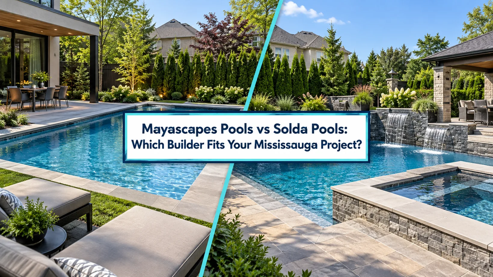 Mayascapes Pools vs Solda Pools: Which Fits Your Mississauga Project in 2026?