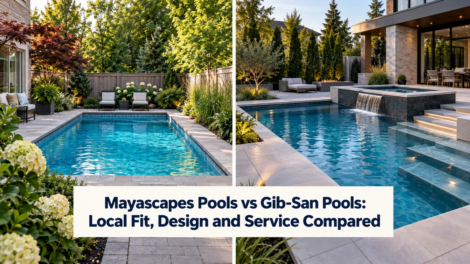 Mayascapes Pools vs Gib-San Pools: Local Fit, Design and Service Compared in 2026