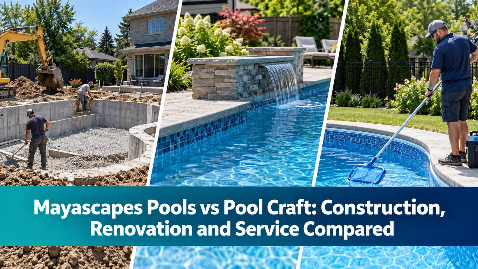 Mayascapes Pools vs Pool Craft: Construction, Renovation and Service Compared in 2026
